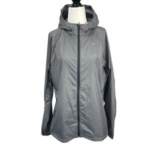 Nike Running Womens Hooded Lightweight Running Jacket Size Large